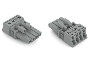 Zdířka 4pól. Kód. B šedá WAGO 890-244/060-000