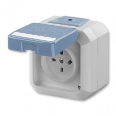 ABB Variant+ 5515N-C05524 M Zásuvka technická venkovní,plast,vzor D,IP54
