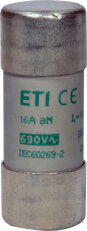 Válcová pojistka CH22 aM 16A/690V ETI 002652044