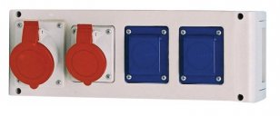 Zásuvková rozvodnice bez jištění 634 2x230V, 2x16A SCAME 634.1122