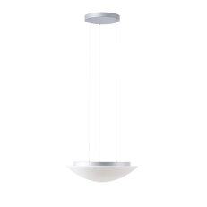 Závěsné LED svítidlo se skleněným stínidlem OSMONT AURA LE5 24W IP40 3K stříbro
