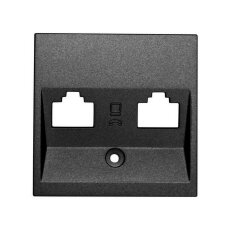 Kryt datové zásuvky 2x RJ45, antracit SCHRACK EV114004--