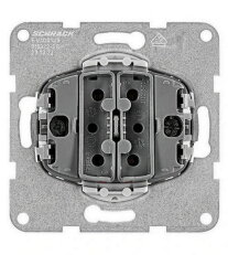 Přístroj ovládače dvojitého (tlačítko)0/1 + 0/1, bezšroubové SCHRACK EV100123--