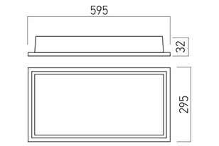 XPLANET REC. LED PANEL 24W 220-240V AC 3
