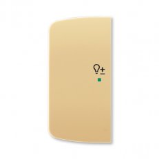 ABB Tango Kryt 2násobný levý symbol stmívání béžová 6220A-A02104 D