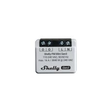 Modul Shelly PM Mini Gen3 měření spotřeby do 16A, 110-240 V, 8MB paměť, WiFi.