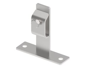 Držák vedení na podstavci L-60 na drát 8/10mm, materiál Inox V2A GROMTOR 313013