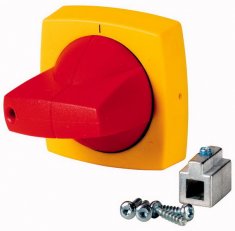 K1CR Červeno-žlutá ovládací páka pro montáž na kryt 6x6mm K1C 19 RD/GL/RD