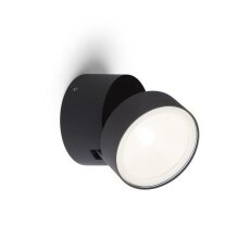 FLAVIO R přisazená černá 230V LED 6W 110° IP54 3000K RENDL R14201