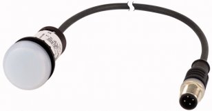 Eaton C22-L-W-24-P5 Kompaktní zapuštěná signálka, 24V AC/DC, bílá