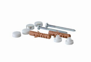 Souprava k upevnění WC 6x80mm H10 NY bílá/chrom KOŇAŘÍK 60168015