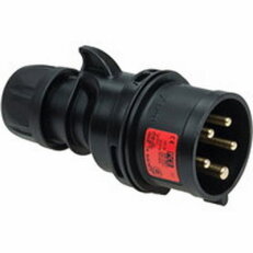 CEE vidlice 5P/16A/400V IP44, černá ABL S51S30B