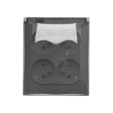 Zásuvka silová 4 násobná (přístroj s kry