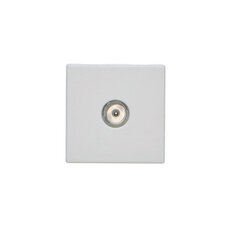 Kryt K45 TV konektor 45×45mm čistě bílá K120A/9