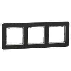 Rámeček trojnásobný Leštěný Titan,Sedna Design/Elements SCHNEIDER SDD372803U