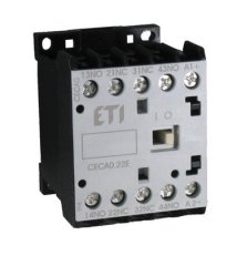 Miniaturní stykačové relé CECA0.31-24V DC, 4p, 3xNO+1xNC,10A ETI 004646011