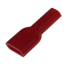 Kryt objímky jednop. 48mm PVC rudá teplo