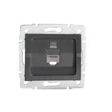 Datová zásuvka LOGI RJ45Cat 6 Jack 25286 Kanlux grafit