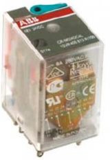 Relé universální CR-M 3 c/o (SPDT) AgNi 250V/10A s LED 220V= ABB 1SVR405612R9100