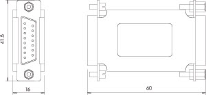 OBO 5080150 Ochrana datových vedení SD15-V24 15