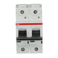S802C-K25 jistič 2p char. K 25A s klecovou svorkou Icu 25kA ABB 2CCS882001R0517