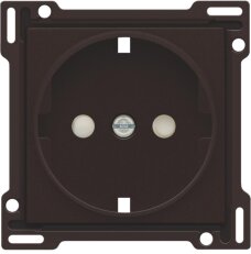 Kryt zásuvky ''schuko'' s dětskou pojistkou-DARK BROWN NIKO 124-66901