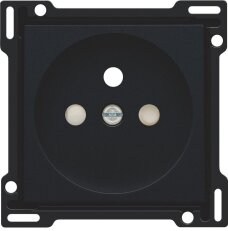 Kryt zásuvky 28,5mm s dětskou pojistkou-BLACK COATED NIKO 161-66601