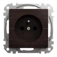 Sedna D/E Zásuvka 230V 16A clonky bezšroubová, Wenge SCHNEIDER SDD181012