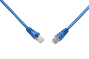 Patch kabel CAT5E UTP PVC 10m modrý snag-proof SOLARIX 28331119