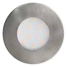 Venkovní vestavné svítidlo PINEDA-IP LED d78 matný nikl 4,9W IP44 EGLO 96415