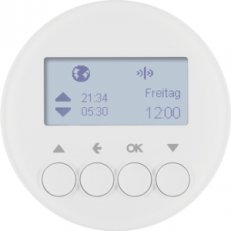KNX RF žaluziový časový spínač, quicklink, R.x/serie 1930/R.classic, bílá lesk