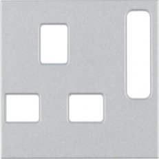 Centrální díl pro zásuvku British standard, S.1/B.x, alu, mat lak. 3313071404