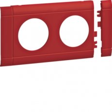 Přístrojový rámeček dvojzásuvky 80mm, červená TEHALIT GB080203020