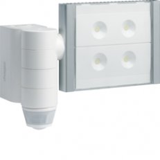 Bezdrátový venkovní detektor pohybu s LED reflektorem, IP55 quicklink, bílý