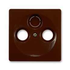 Kryt zásuvky televizní rozhlasové satelitní 5011G-A00300 H1 hnědá Swing ABB