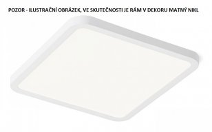 HUE SQ 17 zápustná matný nikl 230V LED 18W 3000K RENDL R12783