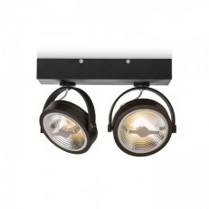 KELLY LED II DIMM nástěnná černá 230V LED 2x12W 24° 3000K RENDL R13107