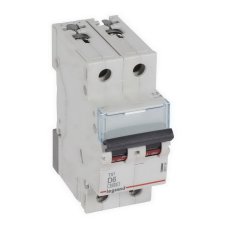 TX3 JISTIČ, 2 PÓLOVÝ, CHAR. D, 6A 6000A LEGRAND 403734