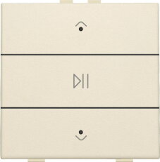 NHC 1násobný AUDIO ovladač + LED - CREAM NIKO 100-52073