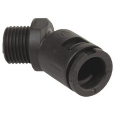 Hadicová spojka úhlová, 45°, černá, pro průměr 42,5mm AGRO 5101.042.240