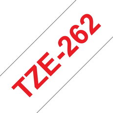 Páska BROTHER TZe-262, bílá/červená - (36mm, laminované)