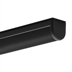 Difuzor KLUŚ G-22R pro LED hliníkové profily černý 1m, B17006B_1