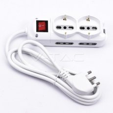 1,5m multiple socket with switch (polyba