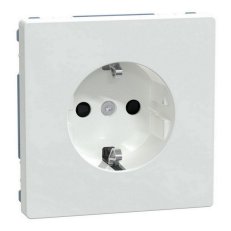Zásuvka Merten D-Life 250V/16A SCHUKO clonky bezšroubová Lotus White