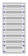 Konstrukce instalační 2-24K plochá, 8 řad, hl. 100 mm SCHRACK IL148924--