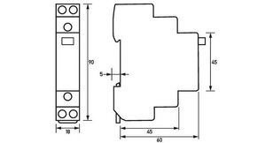 Řidicí vypínač RSS 016-001 1pól., 16 A,  0 sp., 0 rozp., 1 přep. DOEPKE 09981077