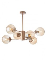 Stropní svítidlo MUNDI PL 6X28W E14 CHAMPAGNE REDO 01-2943