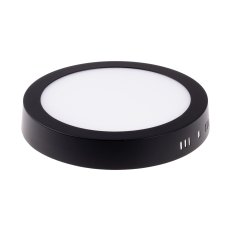 BPL24-LED panel 24W-WW teplá bílá kulatý přisazený černý T-LED 102179