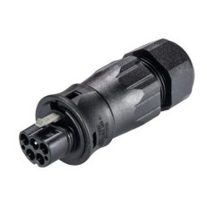 vidlice na kabel gesis RST, 5-pól, průchodka 13-18mm, lisovací kontakty, černá