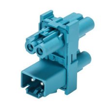 rozvodný blok 2-pól, 1/3, 250V/16A, GST15i2, modrý, T WIELAND 91.020.5053.0